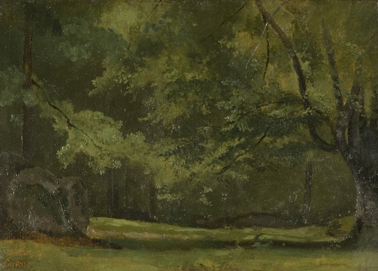 Fontainebleau - Ormanda, c. 1823-24 by Jean Baptiste Camille Corot