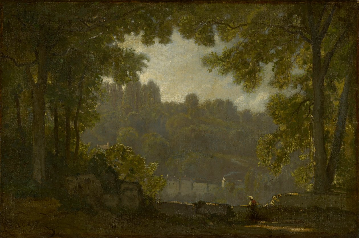 Orman Manzarası by Jean Baptiste Camille Corot