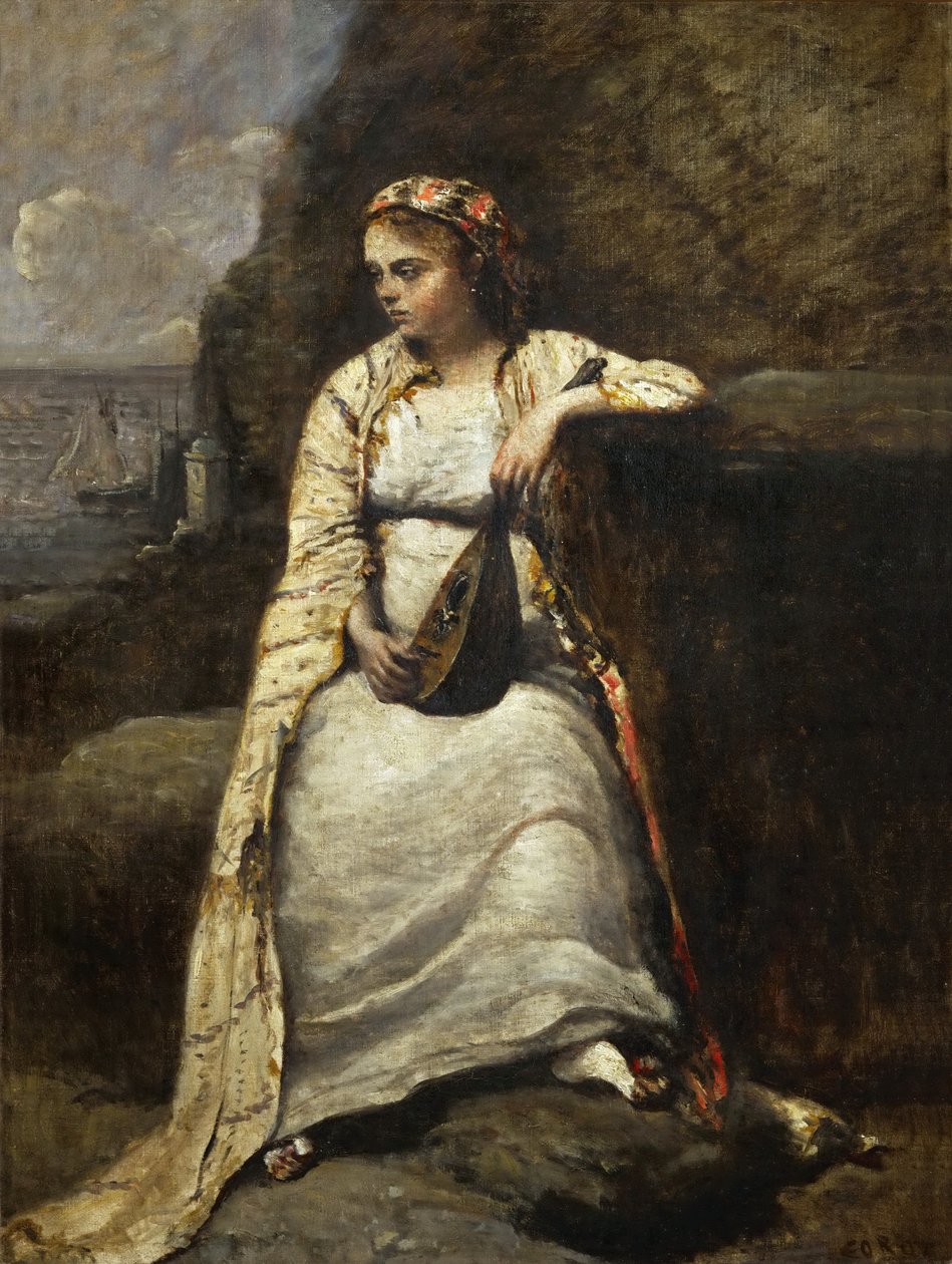 Haydee by Jean Baptiste Camille Corot