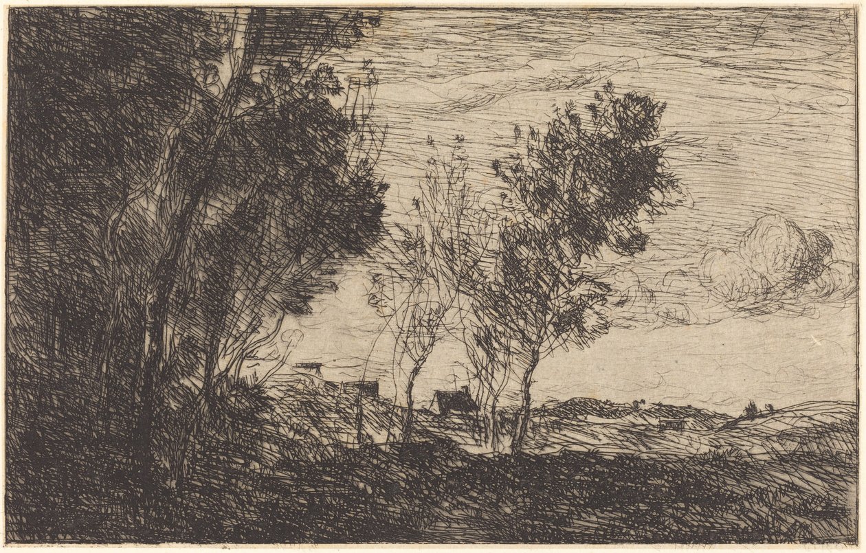 Kum Tepelerinde: Lahey Hatırası by Jean Baptiste Camille Corot