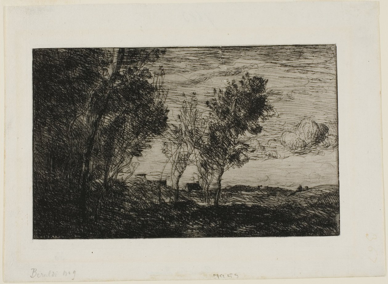 Kum Tepelerinde: Lahey Ormanlarından Hatıra by Jean Baptiste Camille Corot
