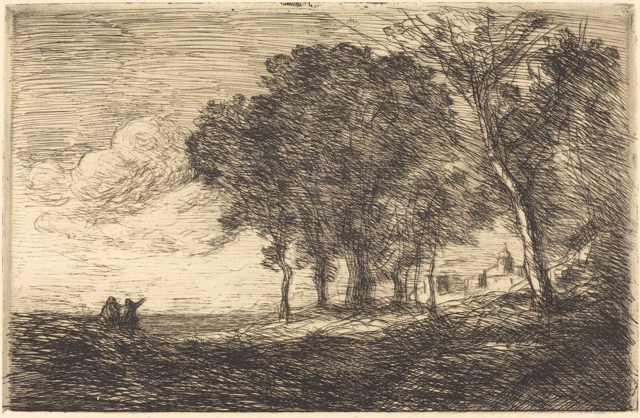 İtalyan Manzarası by Jean Baptiste Camille Corot