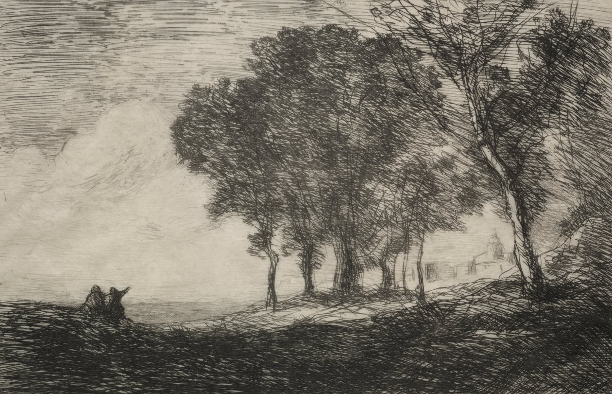 İtalyan Manzarası by Jean Baptiste Camille Corot