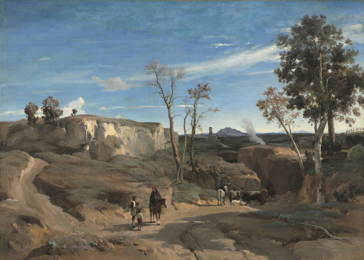 La Cervara, Roma Campagna, c.1830-1831 by Jean Baptiste Camille Corot