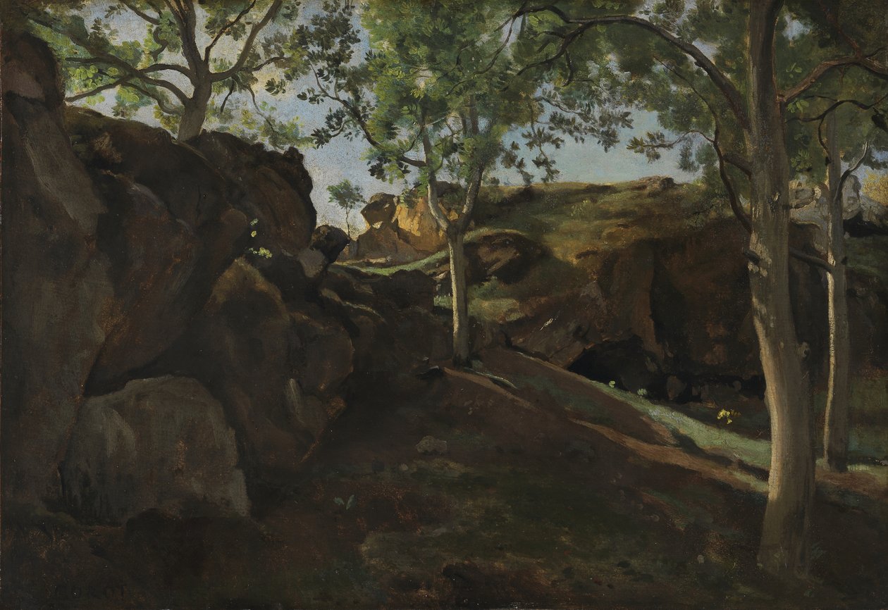 La Chataigneraie, 1830-40 by Jean Baptiste Camille Corot