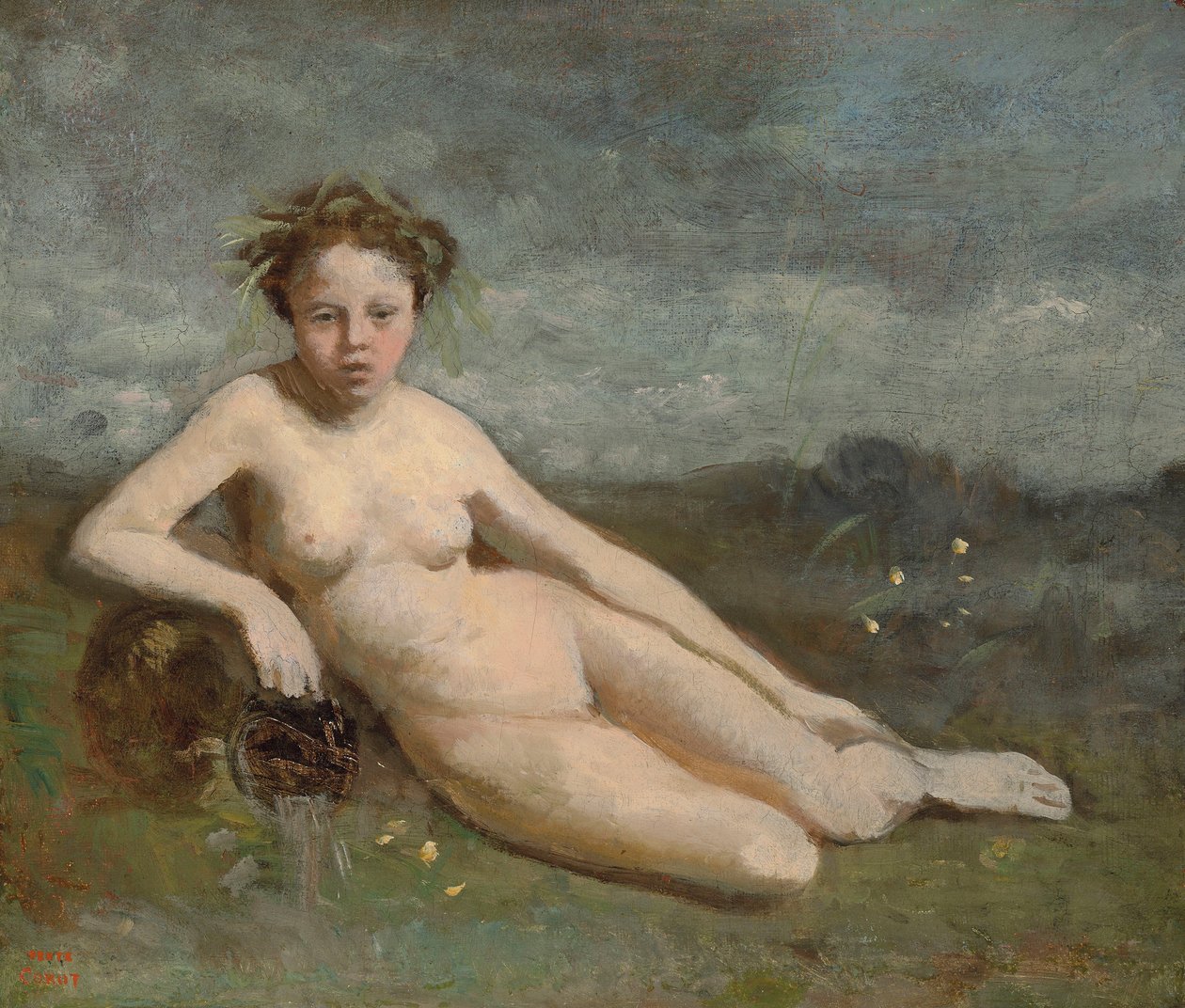 Kaynak by Jean Baptiste Camille Corot