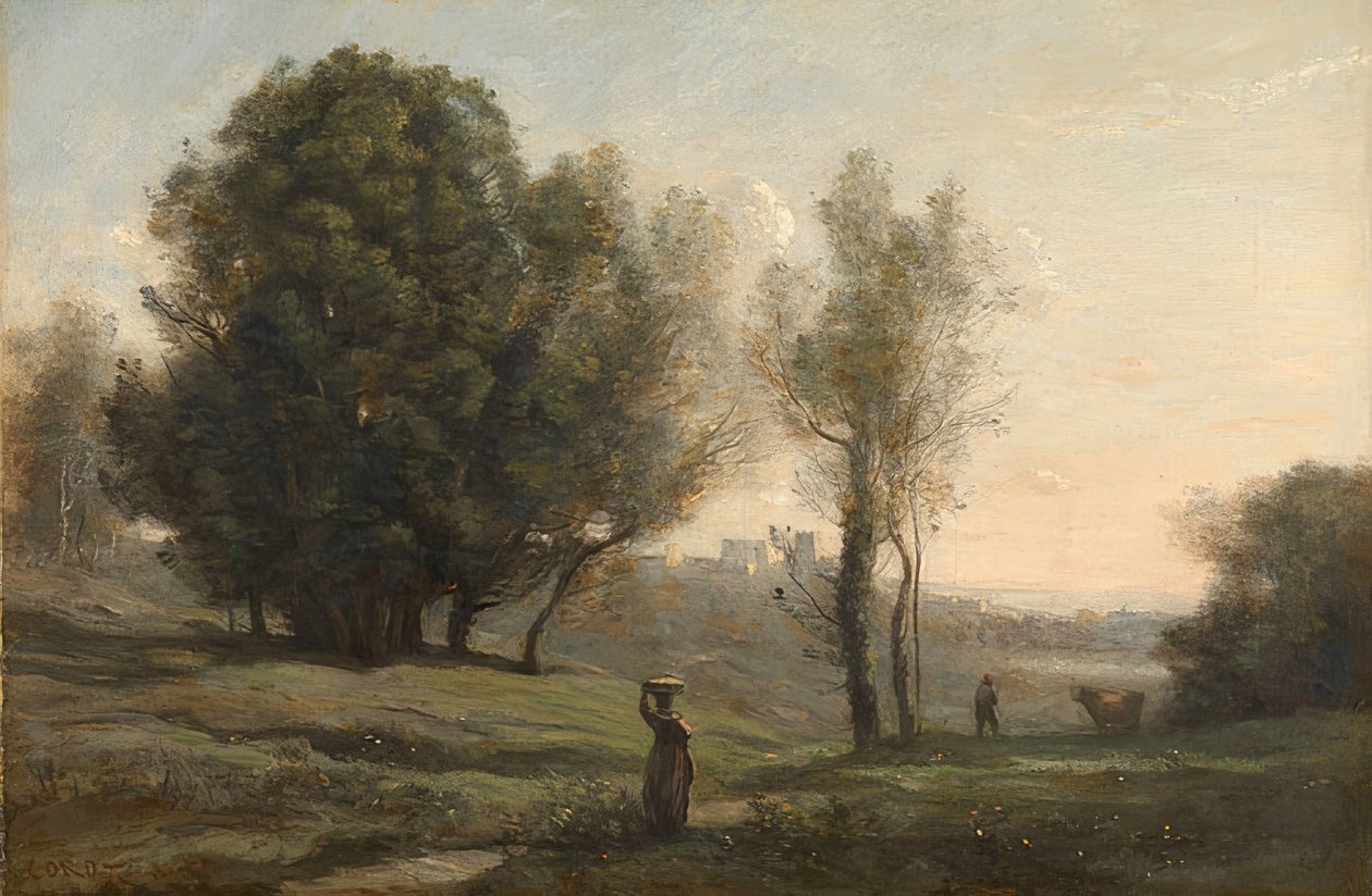 Manzara. 1872 civarında by Jean Baptiste Camille Corot