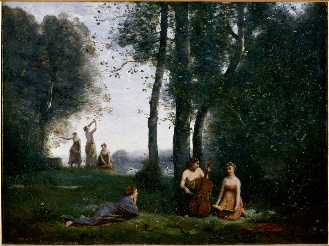 Ülke Konseri by Jean Baptiste Camille Corot