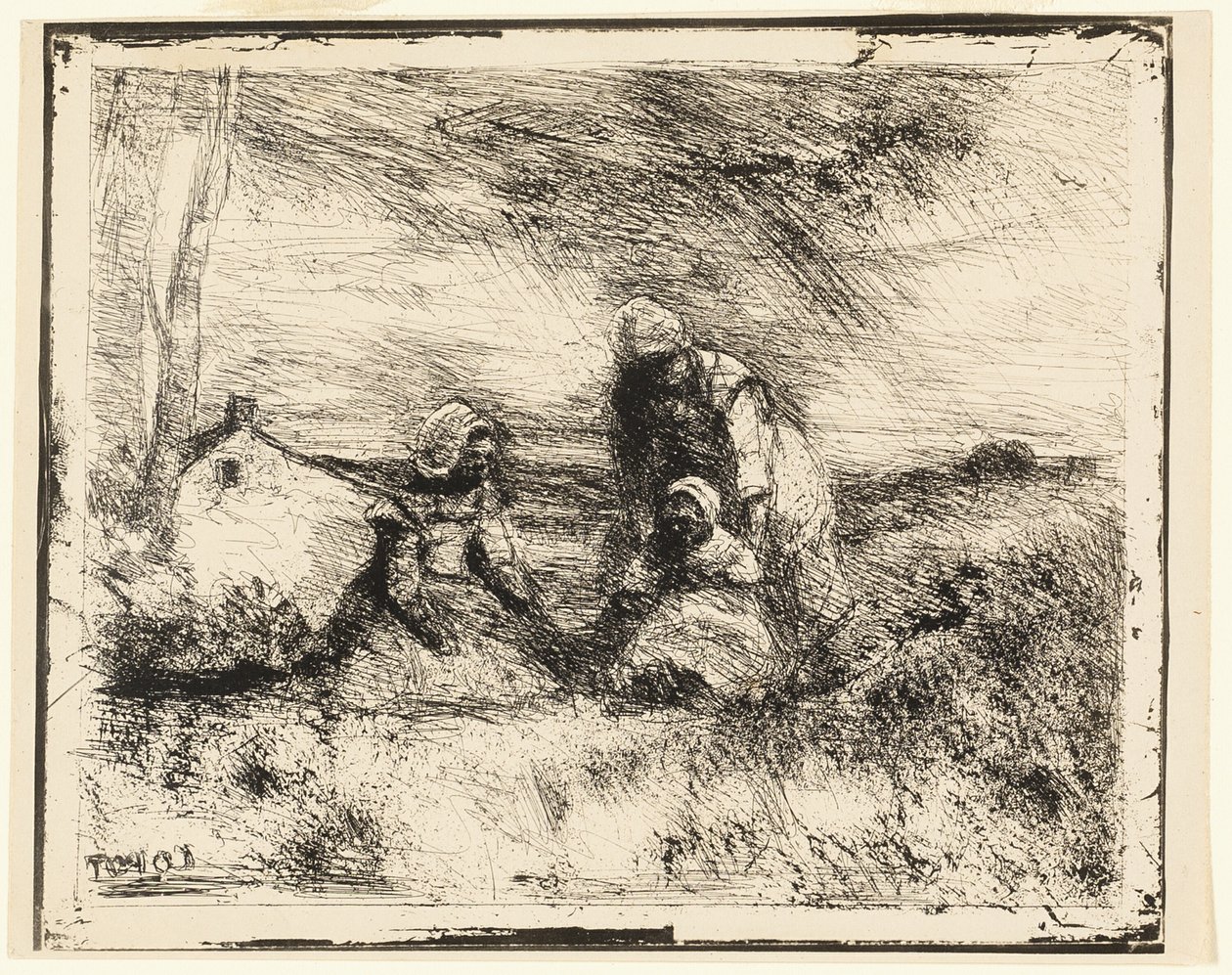 Küçük kızkardeş by Jean Baptiste Camille Corot