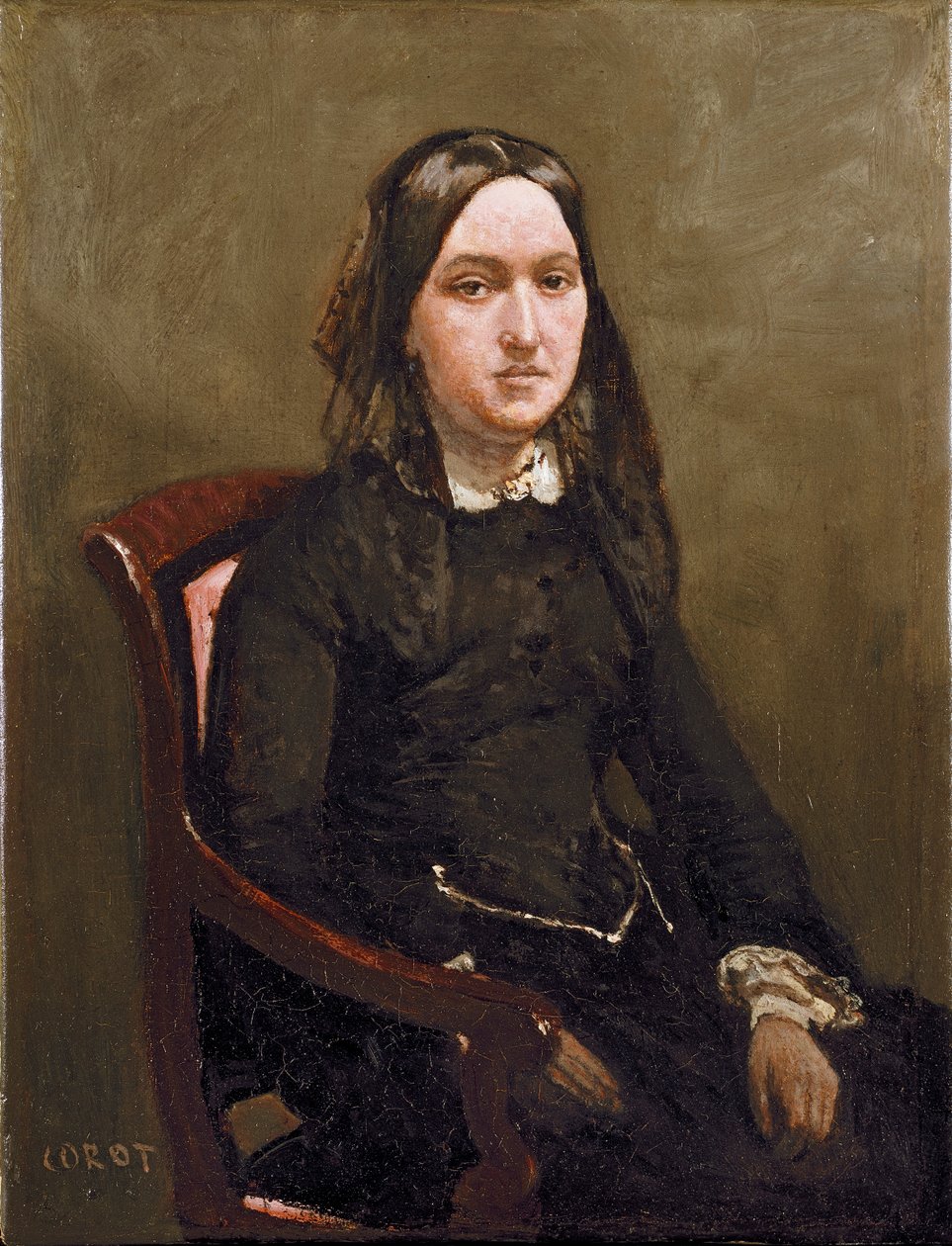 Bayan Bison, 1852 by Jean Baptiste Camille Corot