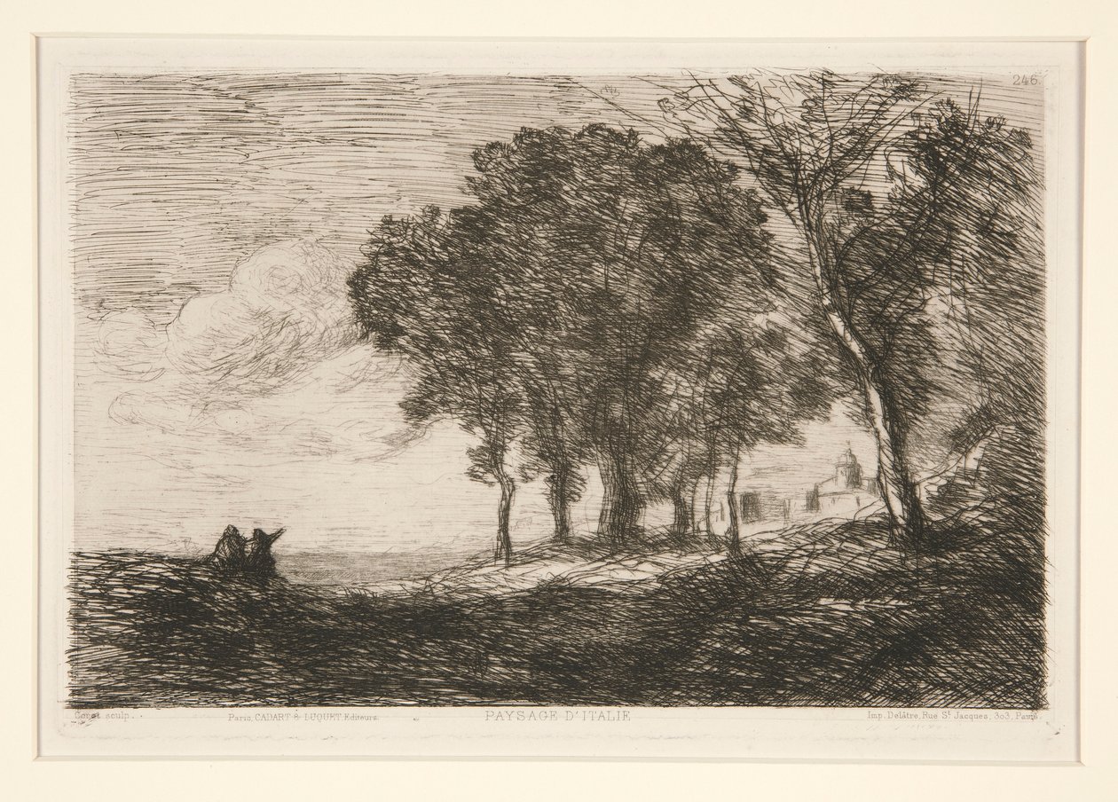 Peyzaj by Jean Baptiste Camille Corot