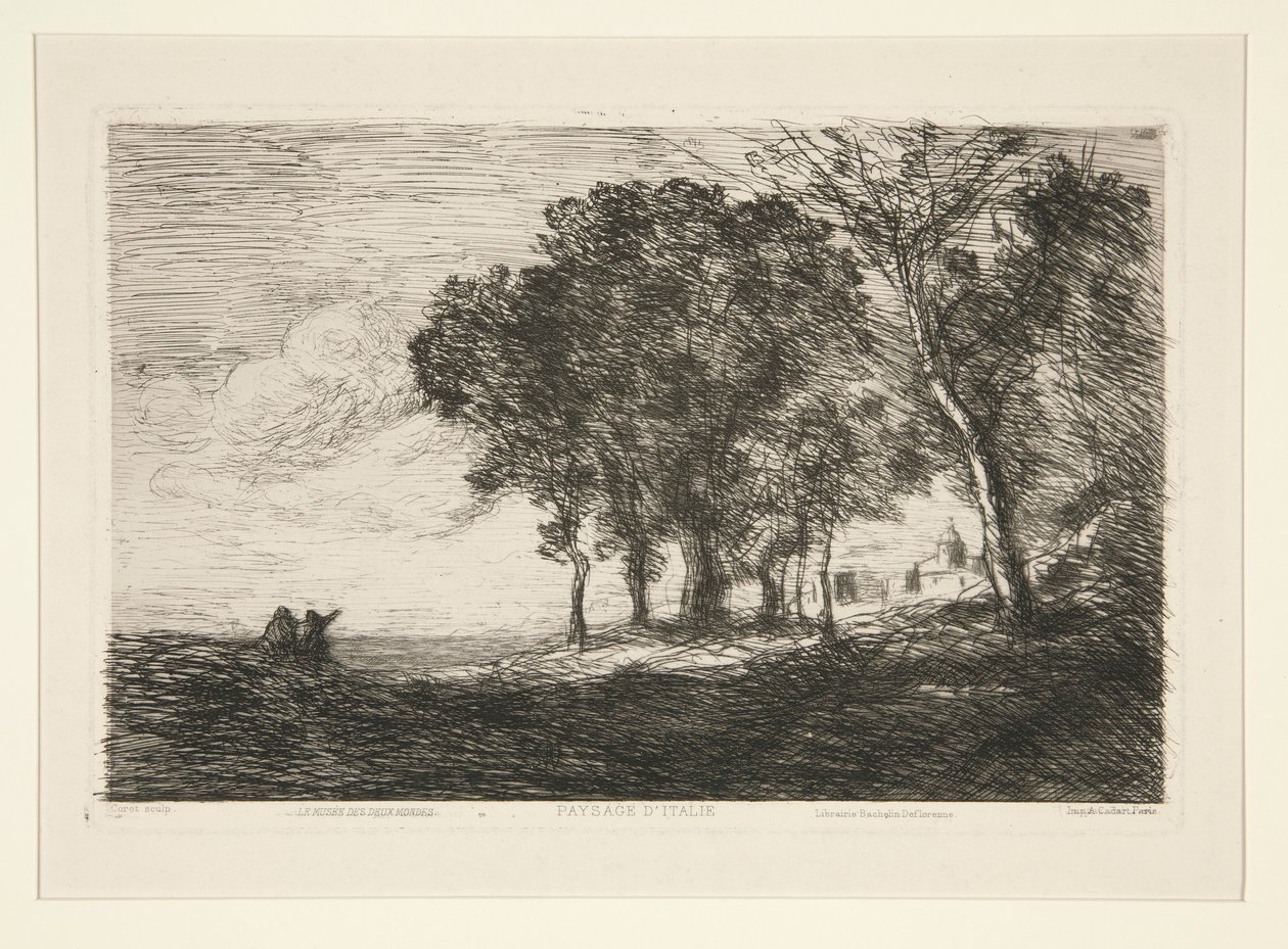 Peyzaj by Jean Baptiste Camille Corot