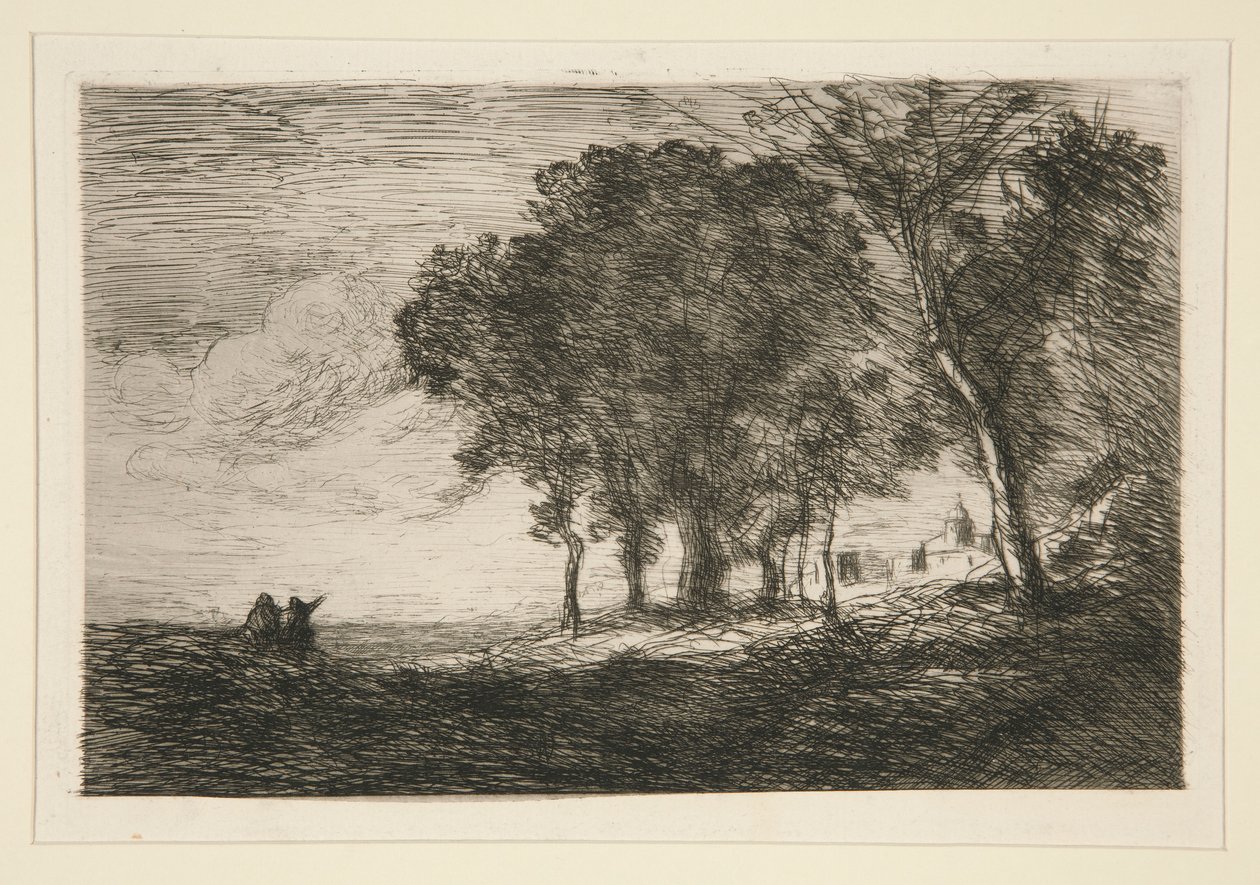 Peyzaj by Jean Baptiste Camille Corot