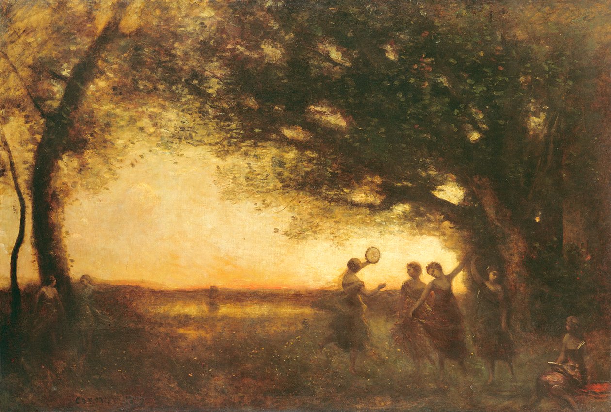 Akşam Zevkleri, 1875 by Jean Baptiste Camille Corot