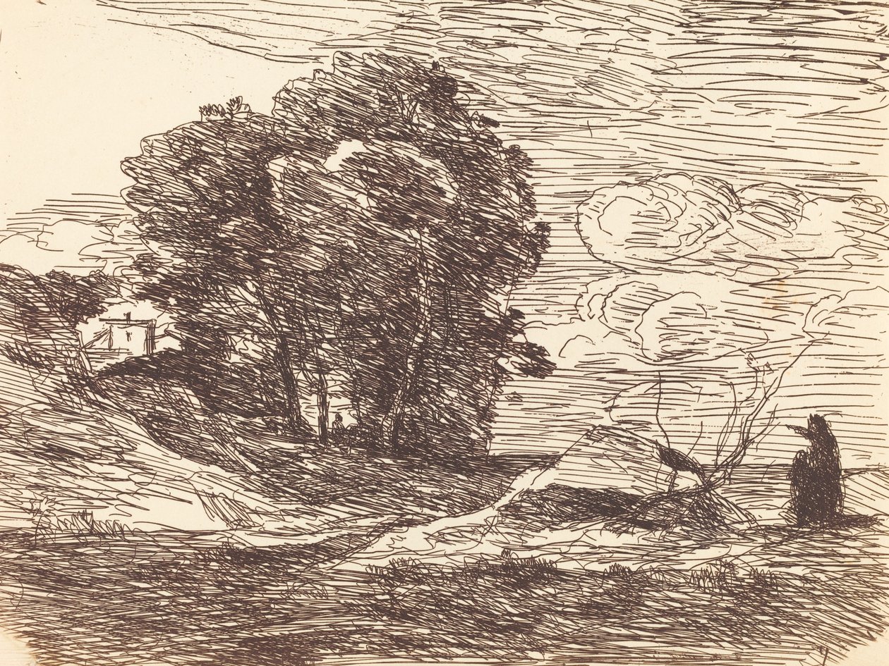 Şairin Konutu La Demeure du poete, 1871. by Jean Baptiste Camille Corot