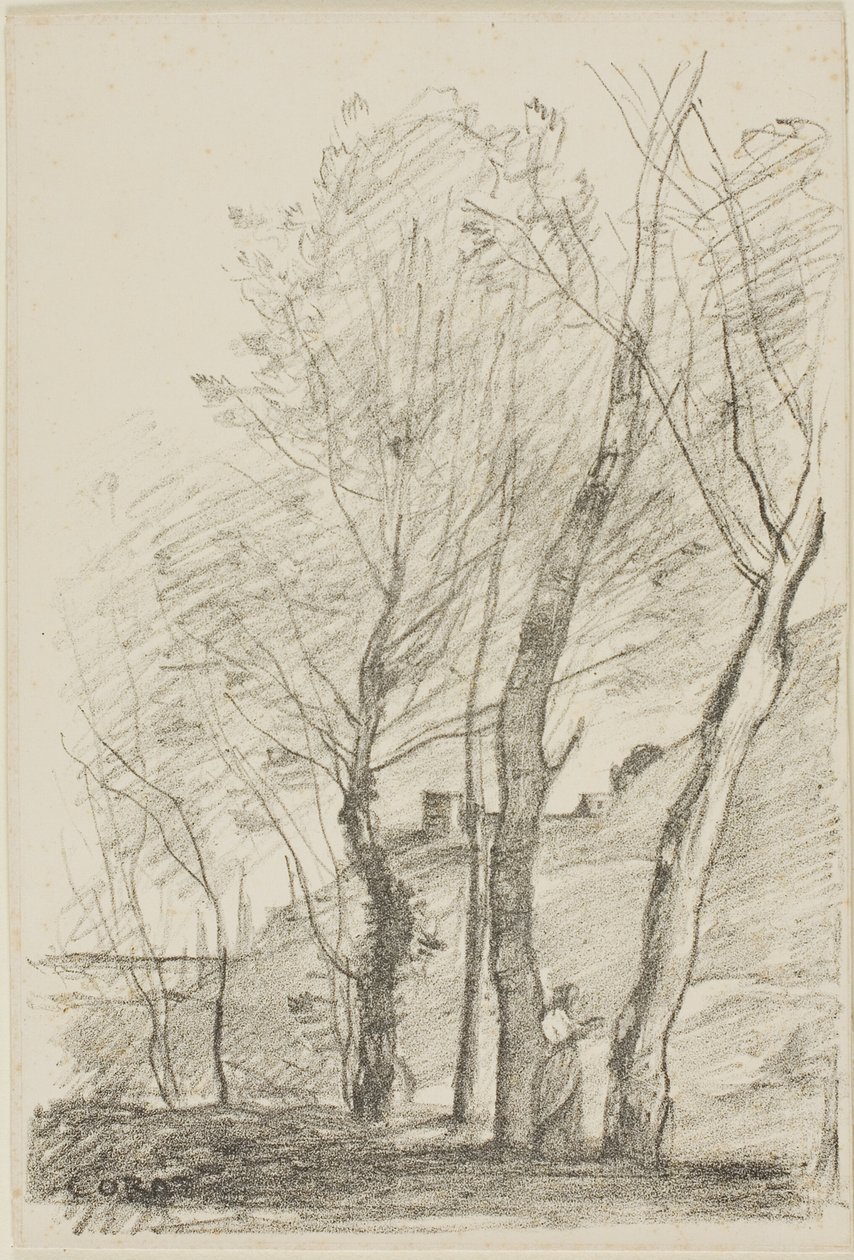 Ağaçların Altını Okumak by Jean Baptiste Camille Corot