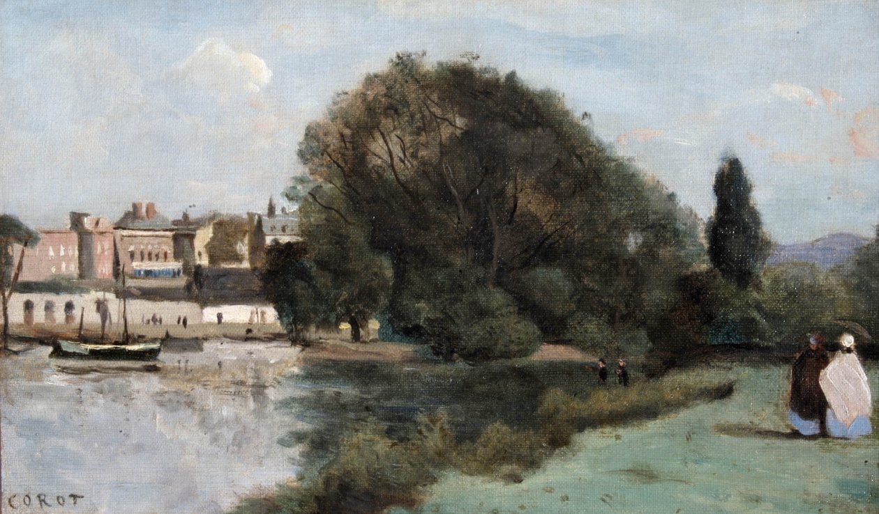Londra yakınlarındaki Richmond, 1862 by Jean Baptiste Camille Corot