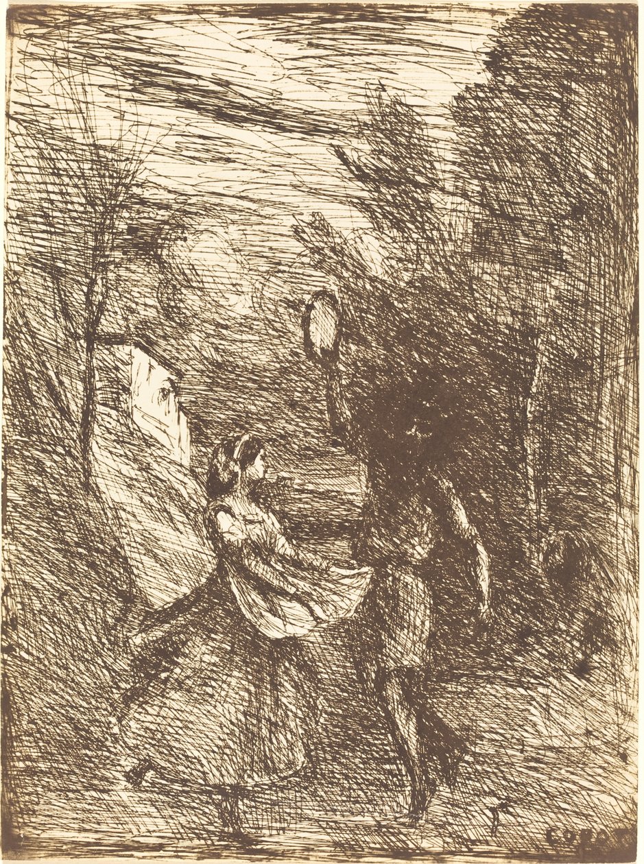 Saltarello Saltarelle, 1858. by Jean Baptiste Camille Corot