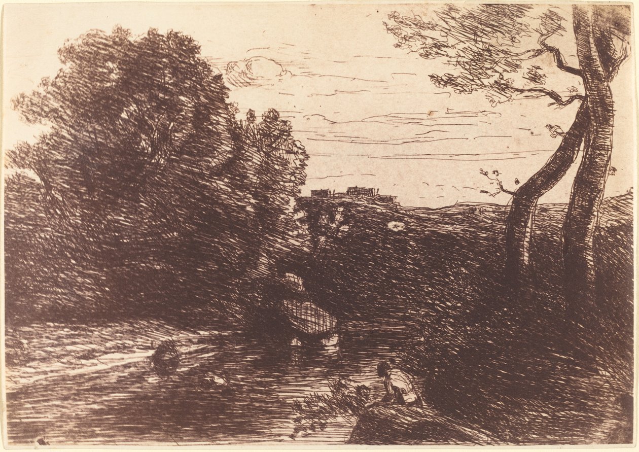 Çoban Hamamı (Le Bain du berger) by Jean Baptiste Camille Corot