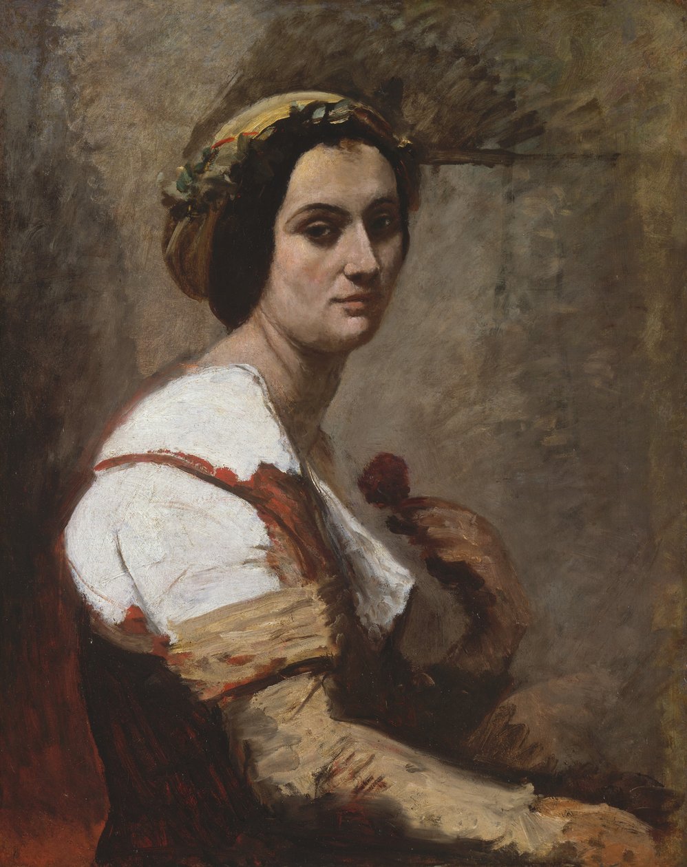 Sibylle, 1870 dolayları (tuval üzerine yağlı boya) by Jean Baptiste Camille Corot