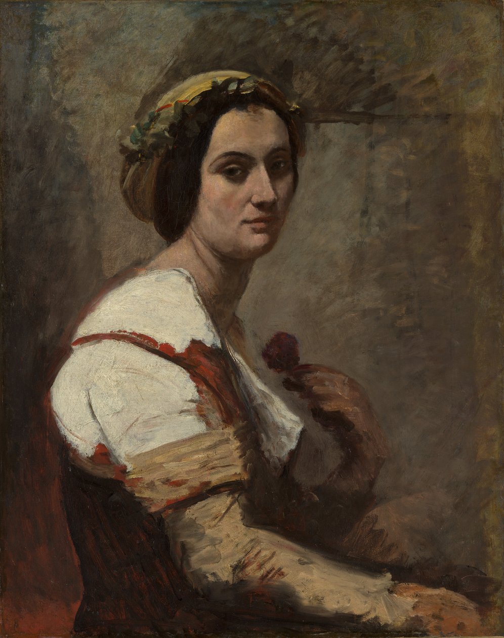 Sibyl, 1870 civarında. by Jean Baptiste Camille Corot