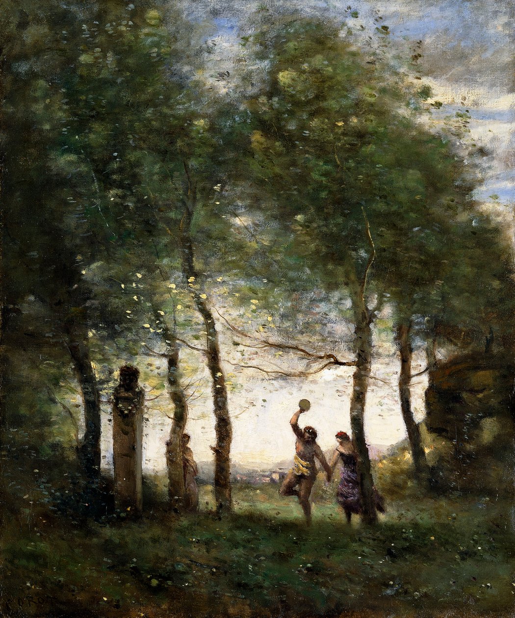 Küçük Bacchanle, 1874 by Jean Baptiste Camille Corot
