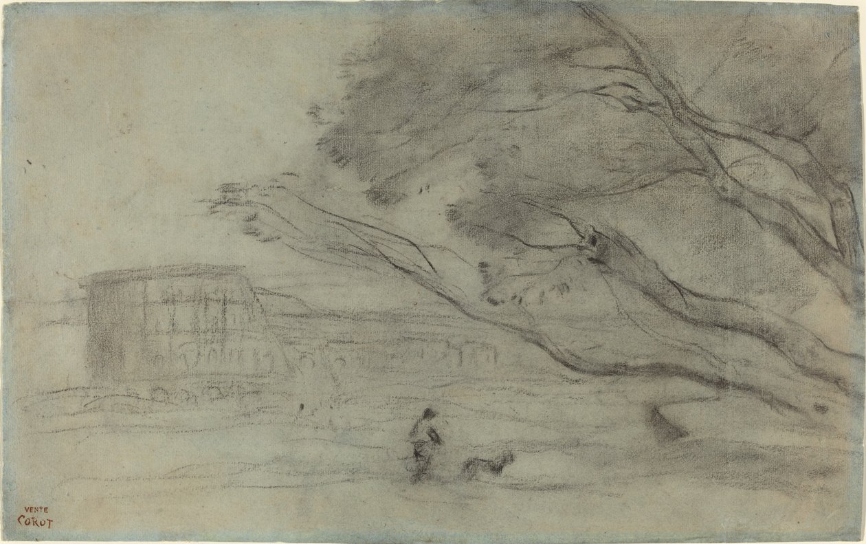 Hatıra: Kolezyum ile Roma Manzarası, 18651870. by Jean Baptiste Camille Corot