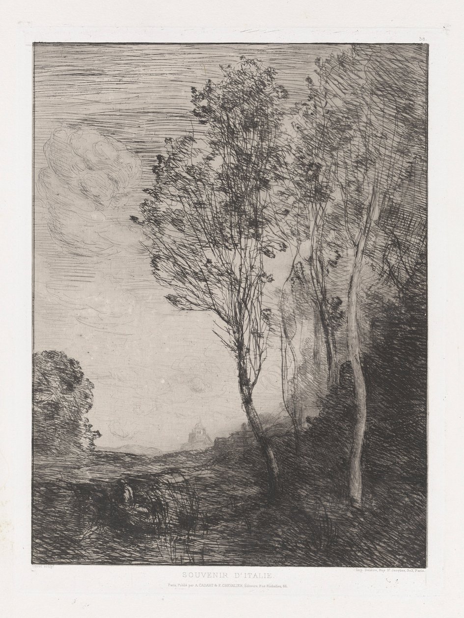 hatırası by Jean Baptiste Camille Corot