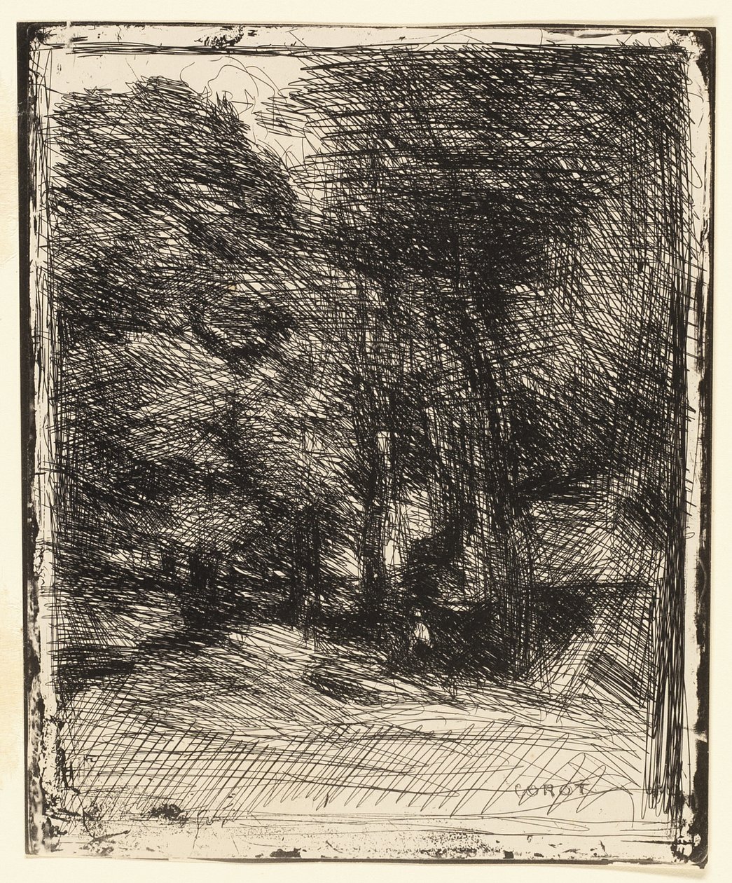 Bas-Bréau Hatırası by Jean Baptiste Camille Corot
