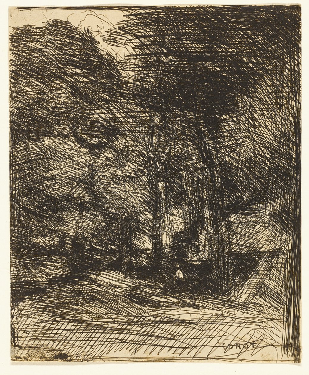 Bas-Bréau Hatırası by Jean Baptiste Camille Corot