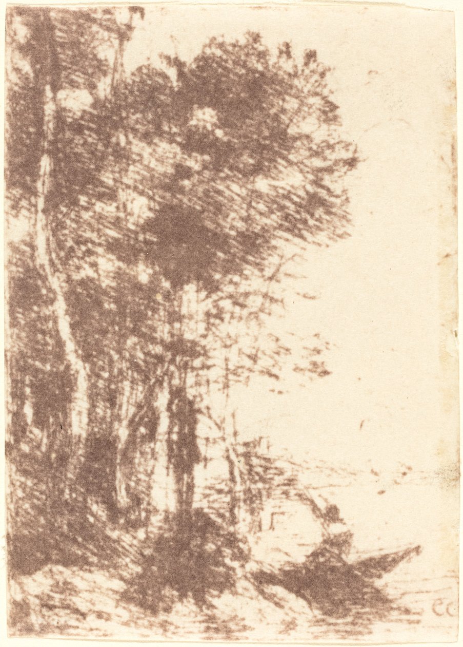 Fampoux hatırası by Jean Baptiste Camille Corot