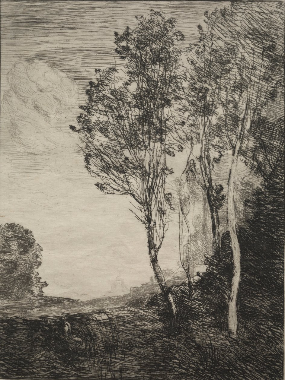 İtalya hatırası, 1866. by Jean Baptiste Camille Corot