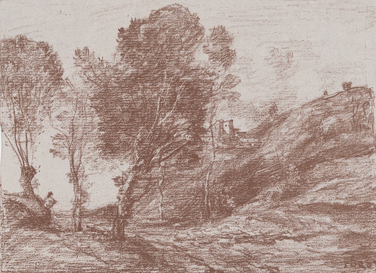 İtalya hatırası, 1871. by Jean Baptiste Camille Corot