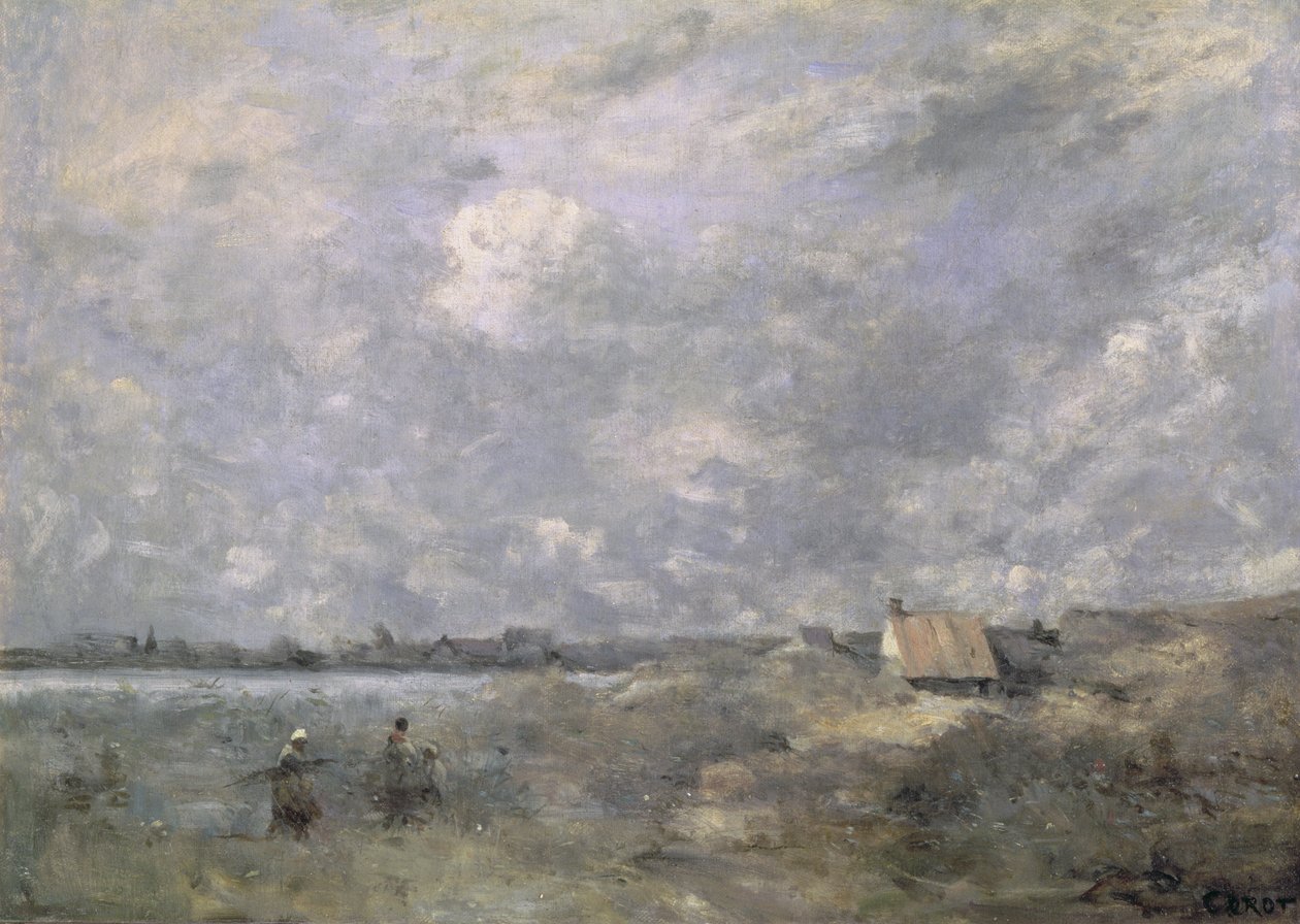 Fırtınalı Hava, Pas de Calais, 1870 dolayları (tuval üzerine yağlı boya) by Jean Baptiste Camille Corot