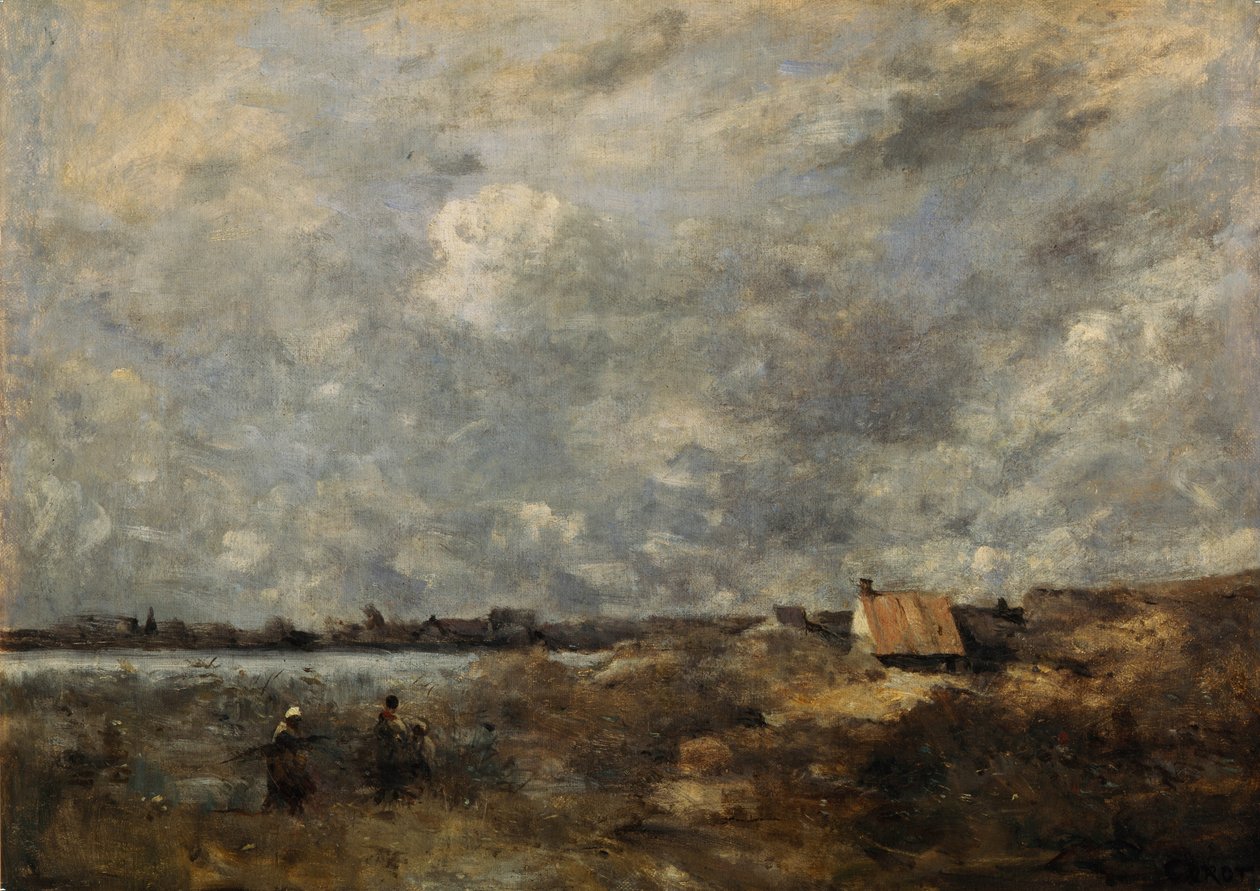 Fırtınalı hava. Pas de Calais, c. 1870 by Jean Baptiste Camille Corot