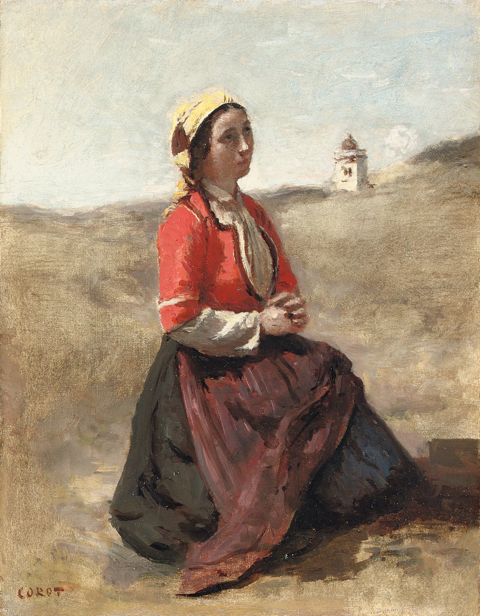 Breton Namazda, by Jean Baptiste Camille Corot