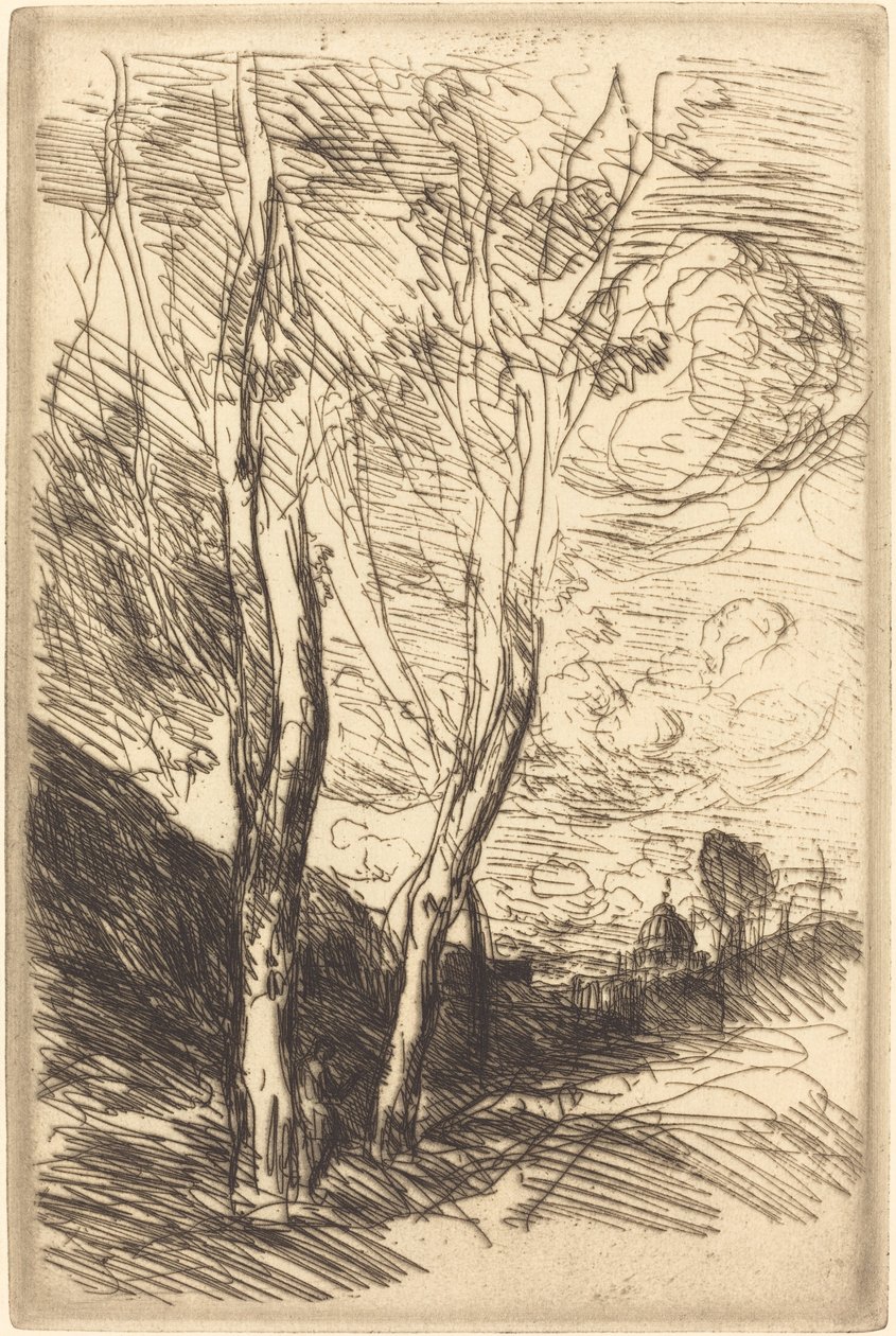 Floransa Katedrali (Le Dome florentin) by Jean Baptiste Camille Corot