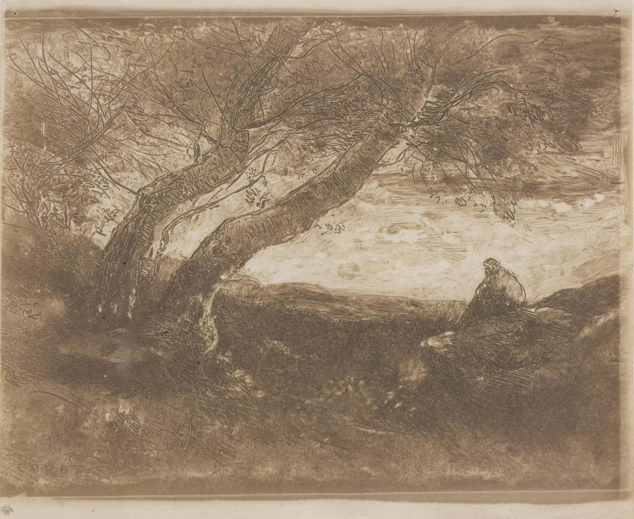 Hayalperest by Jean Baptiste Camille Corot
