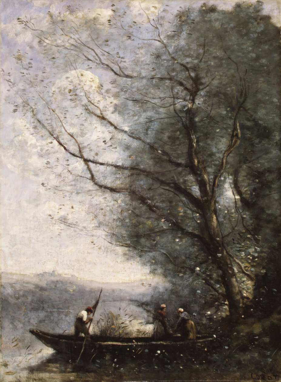 Kayıkçı, 1865 dolayları (tuval üzerine yağlı boya) by Jean Baptiste Camille Corot