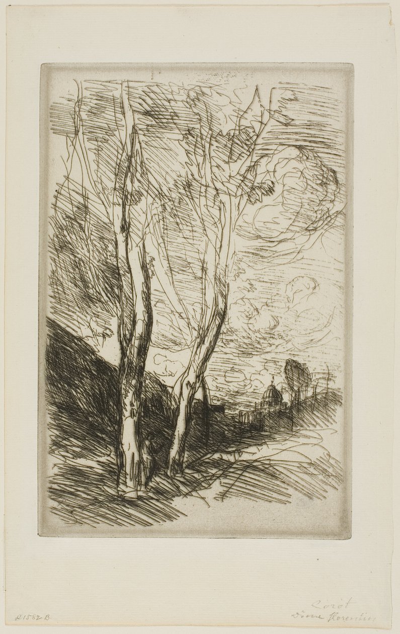 Floransalı Duomo by Jean Baptiste Camille Corot