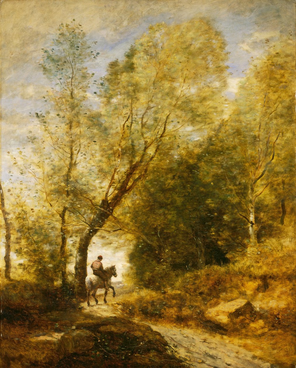Coubron Ormanı, 1872. by Jean Baptiste Camille Corot