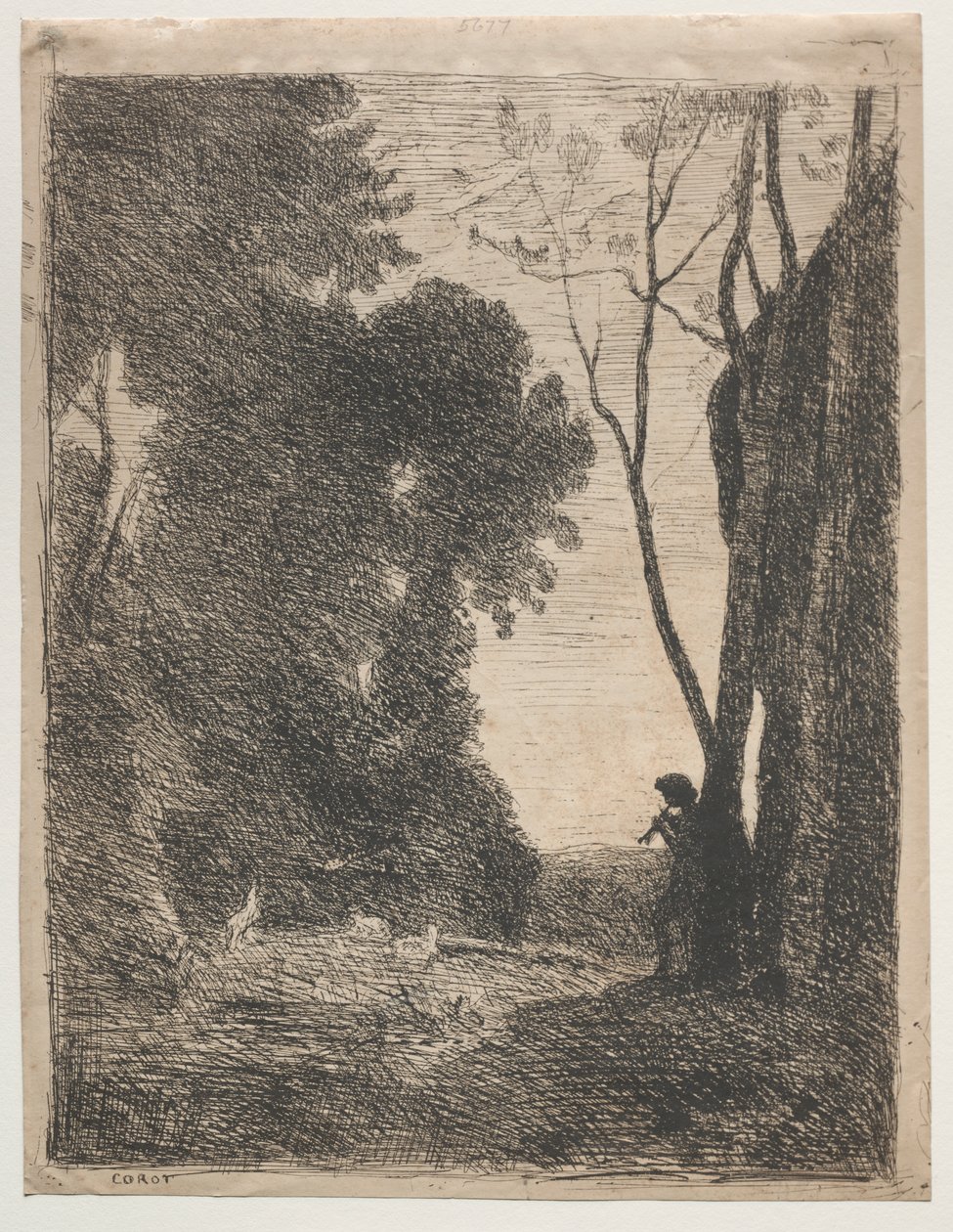Küçük Çoban by Jean Baptiste Camille Corot