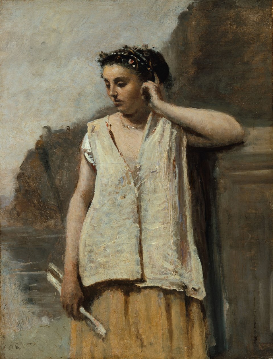 İlham Perisi: Tarih, c.1865 by Jean Baptiste Camille Corot