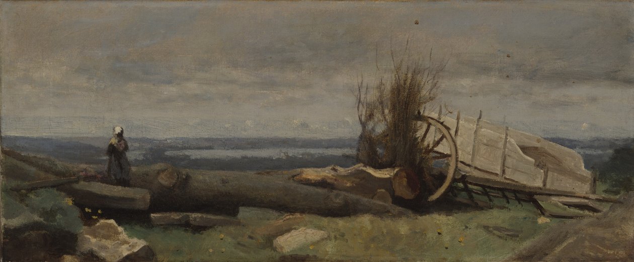 La Beauce Ovası, c.1840–5 by Jean Baptiste Camille Corot