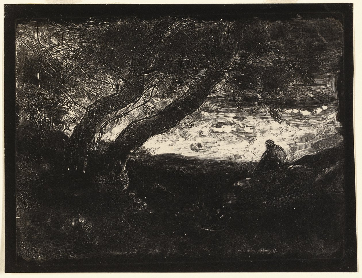 Düşünür by Jean Baptiste Camille Corot