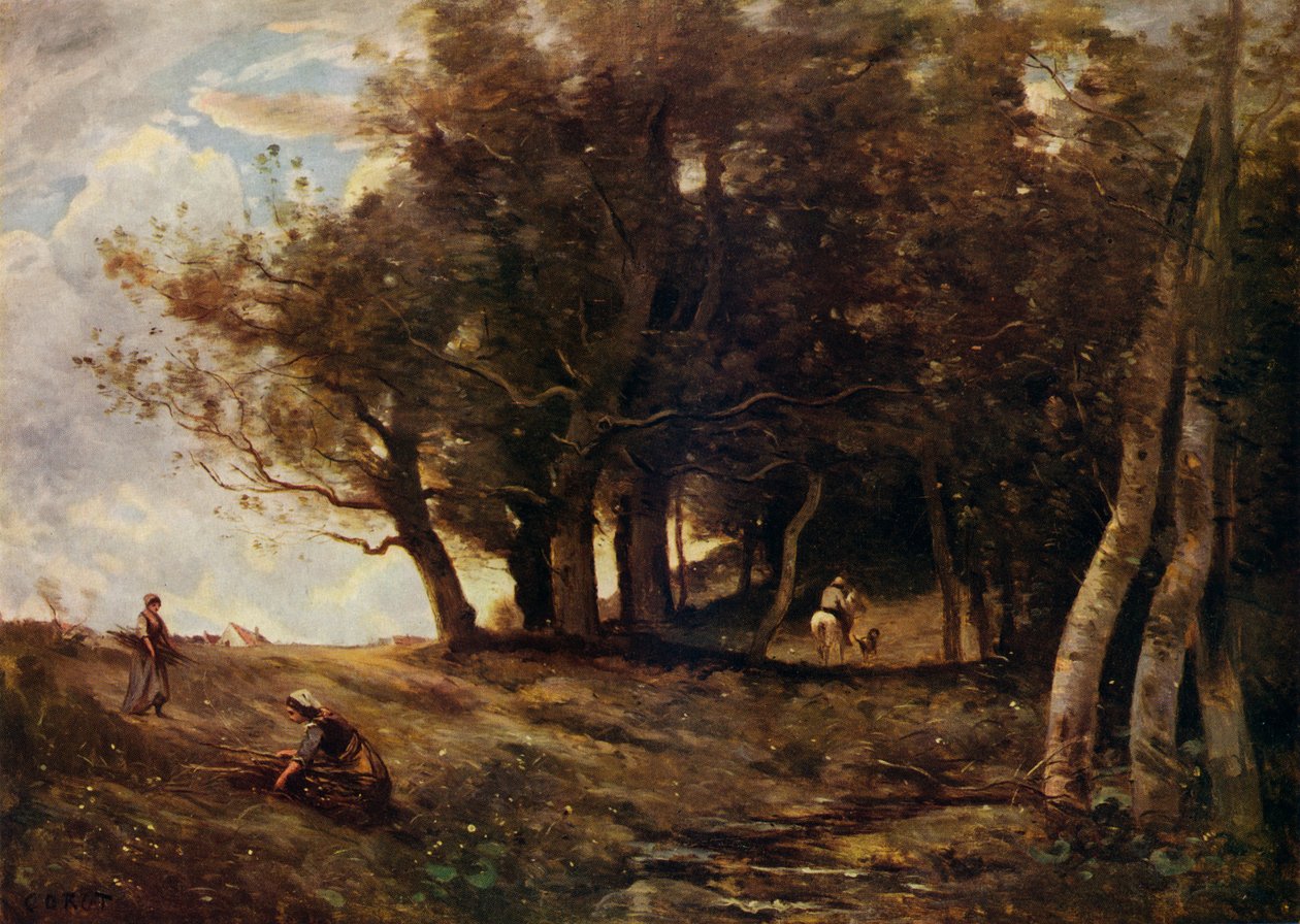 Odun Toplayıcılar, c1843 by Jean Baptiste Camille Corot