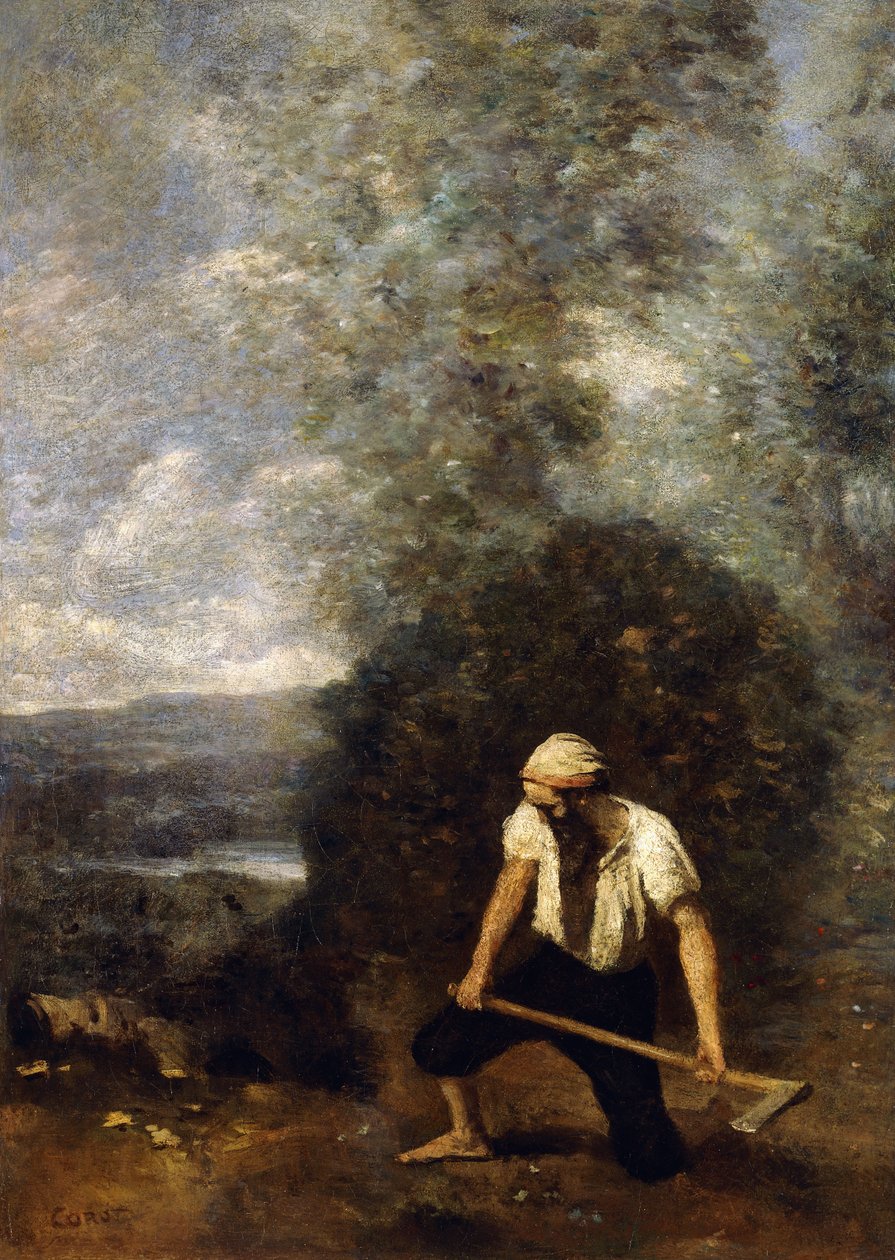oduncu, by Jean-Baptiste-Camille Corot