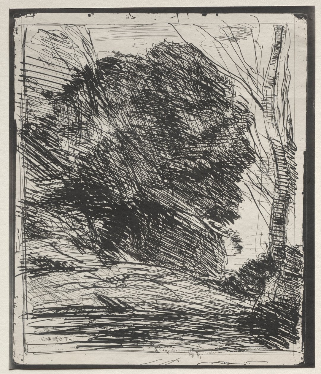 Dağdaki Ağaçlar, orijinal izlenim 1856, 1921