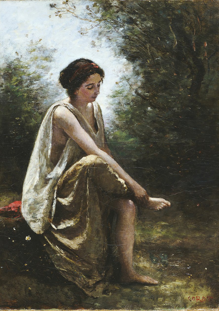 Yaralı Eurydice, 186870. by Jean Baptiste Camille Corot