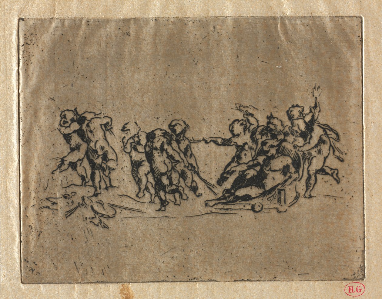 Çocuklar ve Arabalı Bacchanal by Jean Baptiste Carpeaux